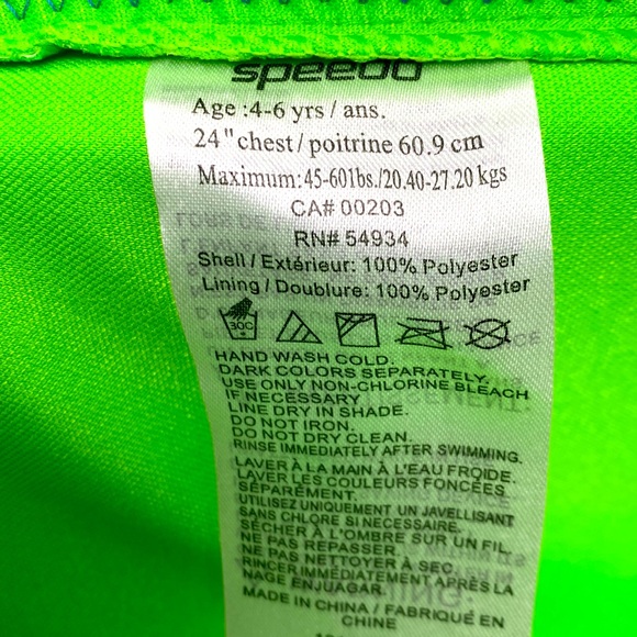 ‼️Speedo Unisex-Child Swim Flotation Classic Life Vest Begin to Swim UPF 50 - Picture 3 of 3